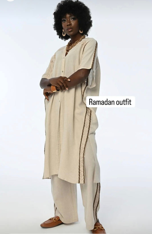38805 Linen Long Shirt