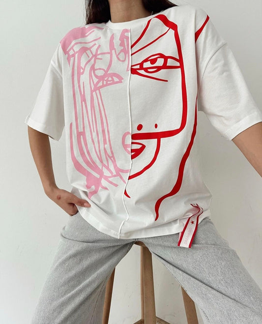 180229 Crew Neck Label Detail T-Shirt
