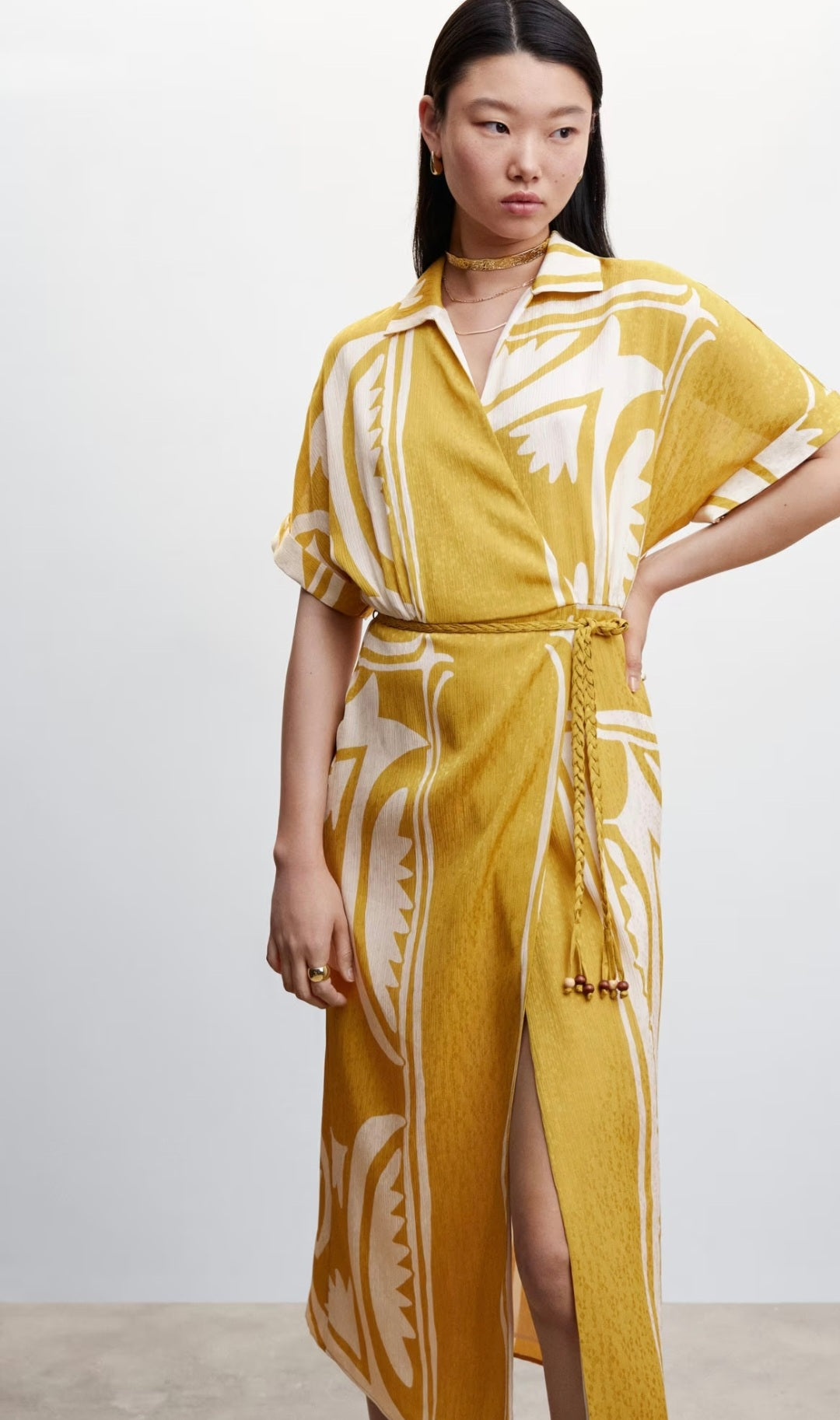 Printed Shirt Dress