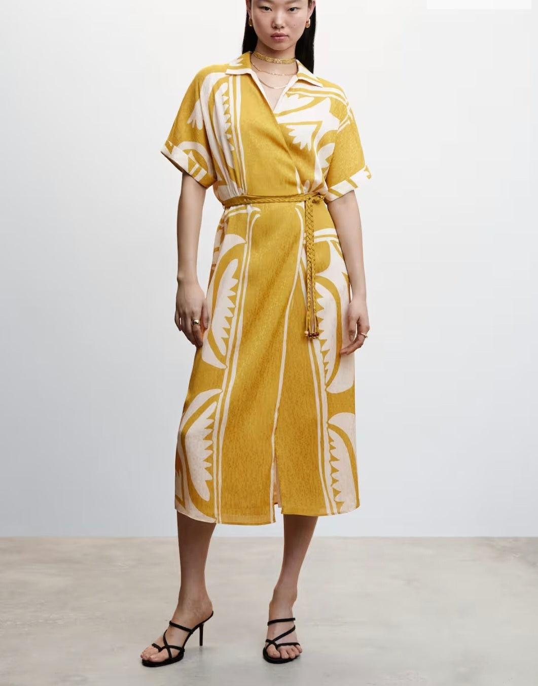 Printed Shirt Dress