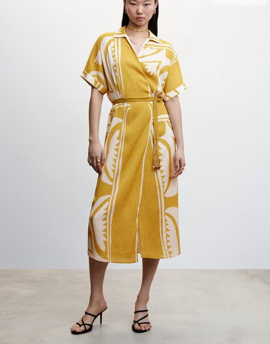 Printed Shirt Dress