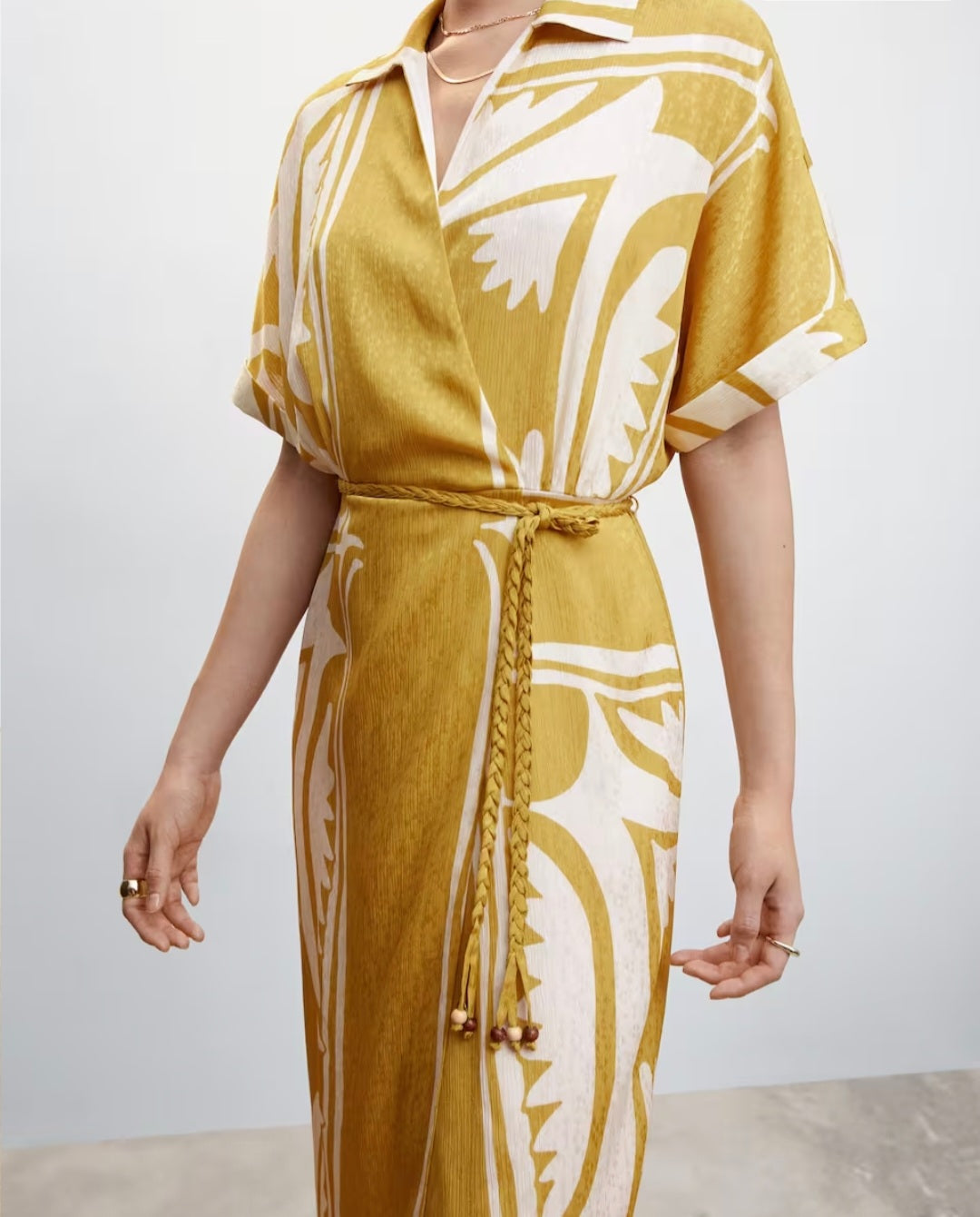 Printed Shirt Dress