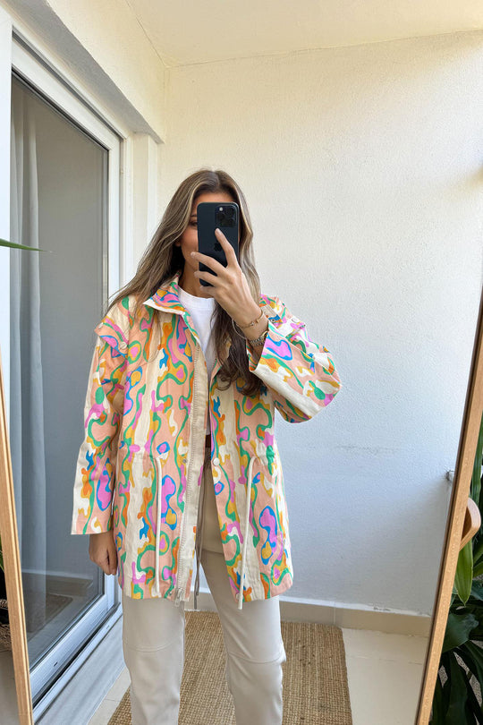 23297 Parashut multi color jacket