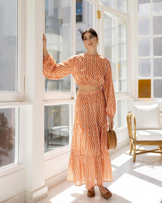 122-0001 RV long skirt set